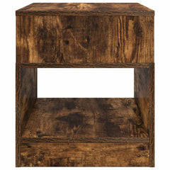 vidaXL End Table Smoked Oak 40.5 x 40 x 45 cm Engineered Wood 5