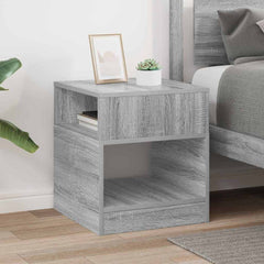 vidaXL End Table Grey Sonoma 40.5 x 40 x 45 cm Engineered Wood 4