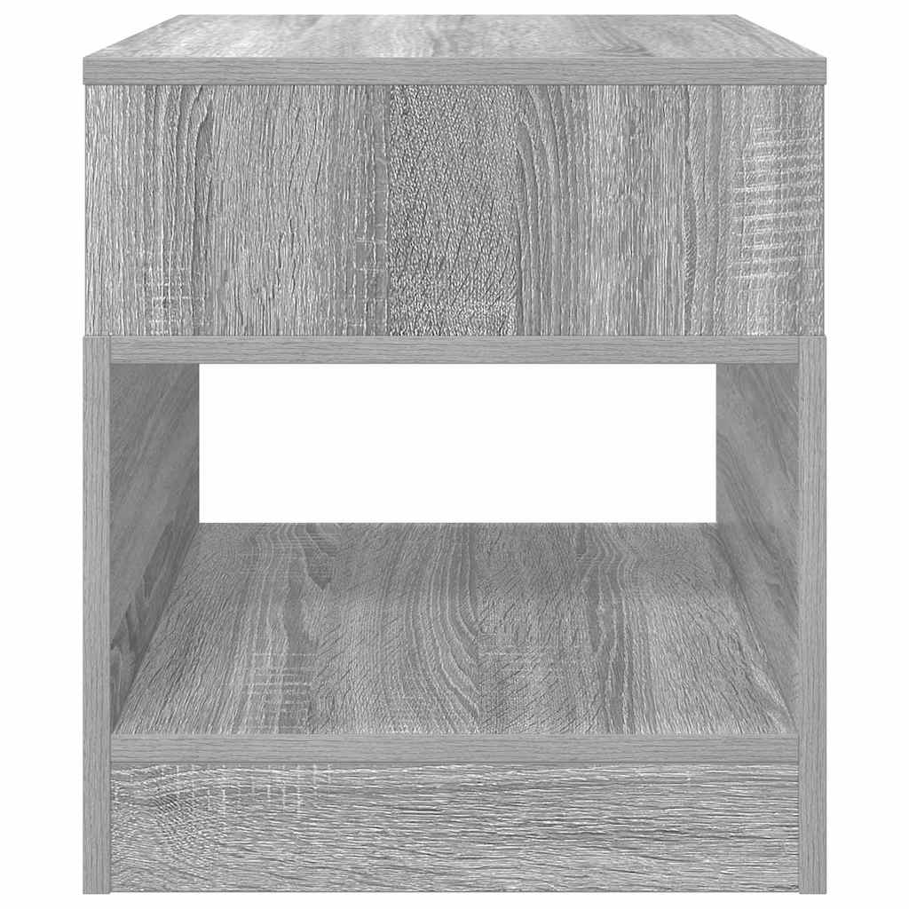 vidaXL End Table Grey Sonoma 40.5 x 40 x 45 cm Engineered Wood 5