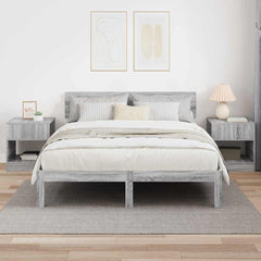 End Table 2 pcs Grey Sonoma Engineered Wood, image 4