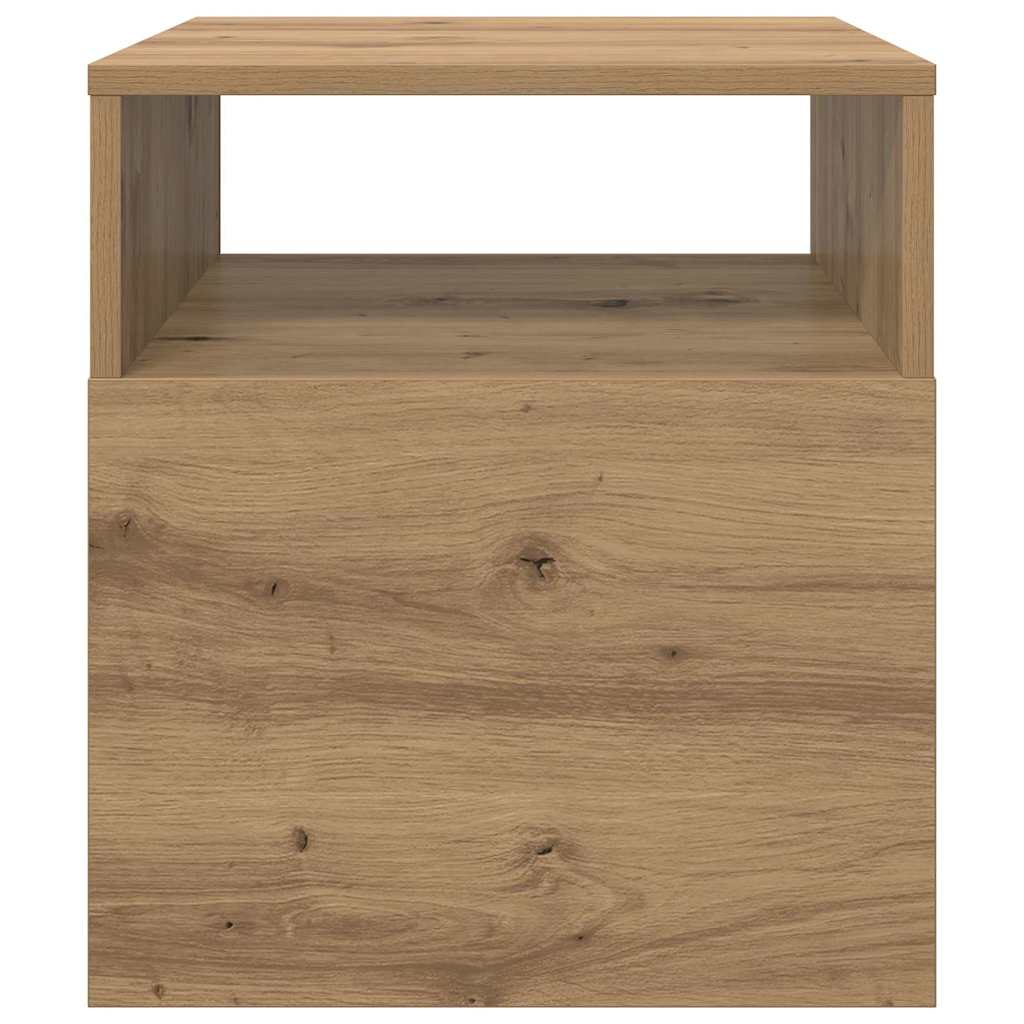 vidaXL End Table Artisan Oak 40.5 x 40 x 45 cm Engineered Wood 6
