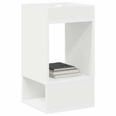 vidaXL End Table White 30 x 30 x 56 cm Engineered Wood 3