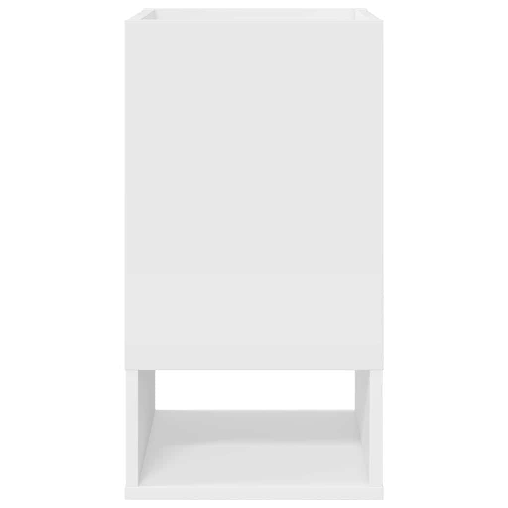 vidaXL End Table White 30 x 30 x 56 cm Engineered Wood 6