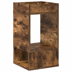 vidaXL End Table Smoked Oak 30 x 30 x 56 cm Engineered Wood 2