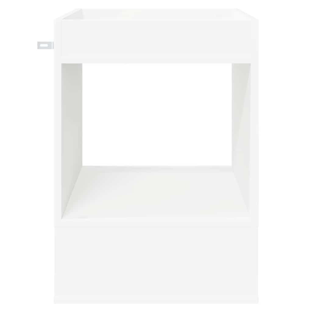 vidaXL End Table White 40 x 40 x 56 cm Engineered Wood 5