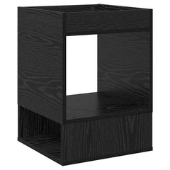 vidaXL End Table 2 pcs Black Oak 40 x 40 x 56 cm Engineered Wood 5