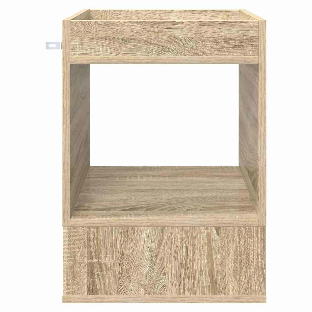 vidaXL End Table Sonoma Oak 40 x 40 x 56 cm Engineered Wood 5