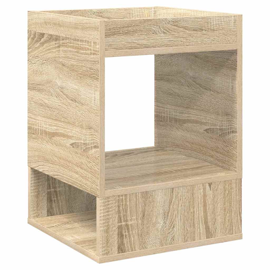 vidaXL End Table 2 pcs Sonoma Oak 40 x 40 x 56 cm Engineered Wood 5