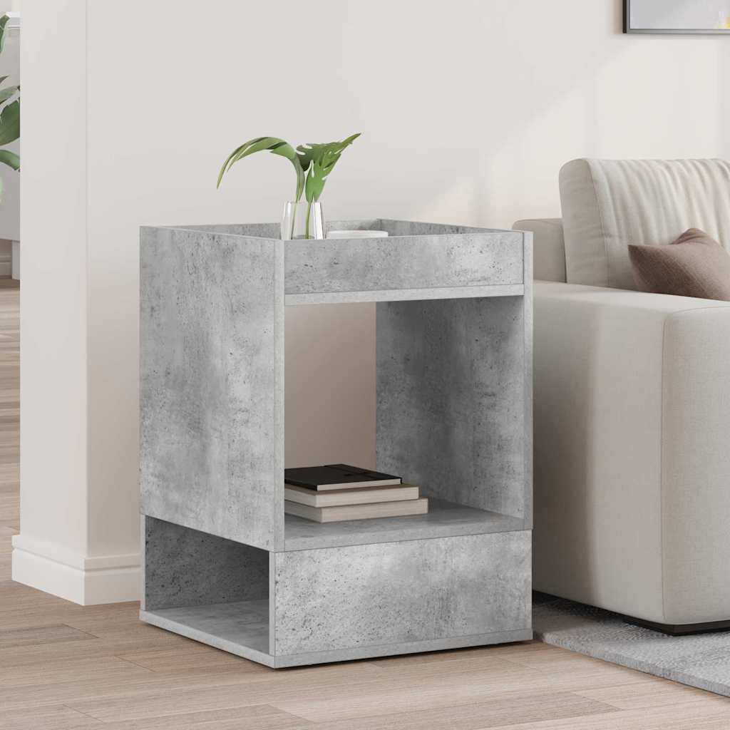 vidaXL End Table Concrete Grey 40 x 40 x 56 cm Engineered Wood 1