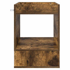 vidaXL End Table Smoked Oak 40 x 40 x 56 cm Engineered Wood 5