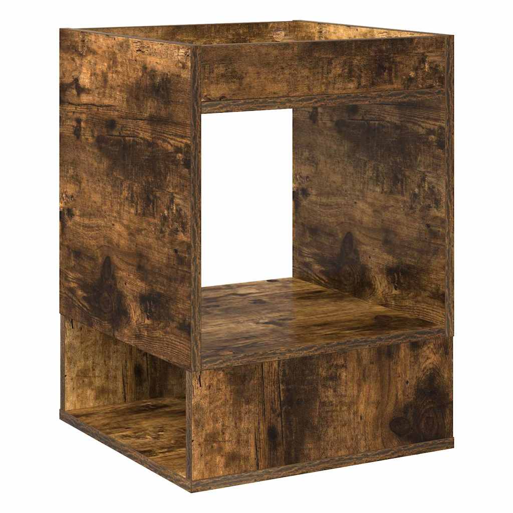vidaXL End Table 2 pcs Smoked Oak 40 x 40 x 56 cm Engineered Wood 5