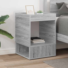 vidaXL End Table Grey Sonoma 40 x 40 x 56 cm Engineered Wood 4