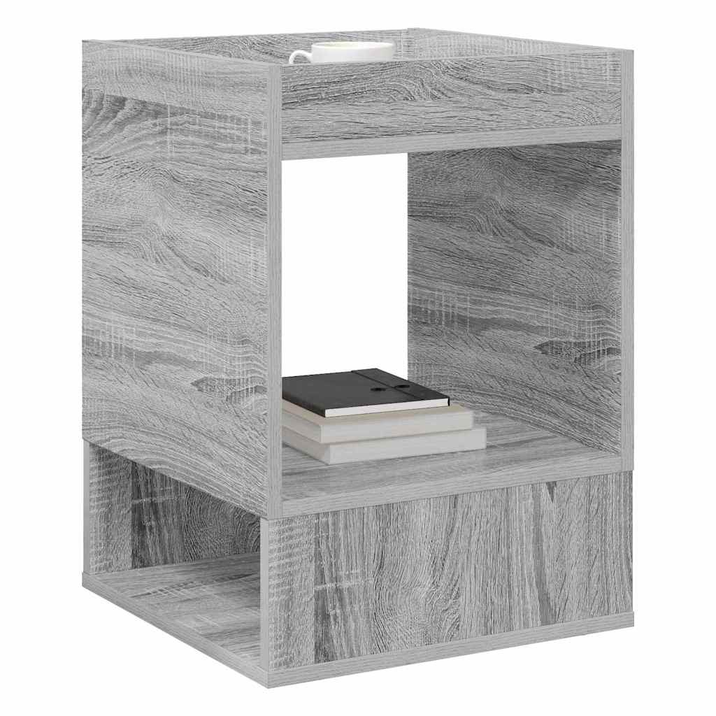 vidaXL End Table Grey Sonoma 40 x 40 x 56 cm Engineered Wood 3