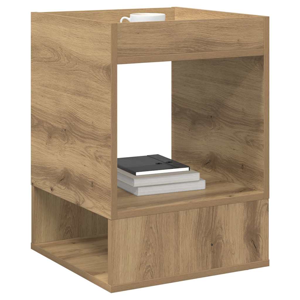 vidaXL End Table Artisan Oak 40 x 40 x 56 cm Engineered Wood 3