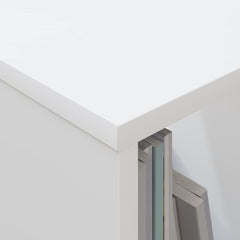 vidaXL Magazine Rack White 102 x 30 x 45 cm 5
