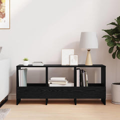vidaXL Magazine Rack Black Oak 102 x 30 x 45 cm 4