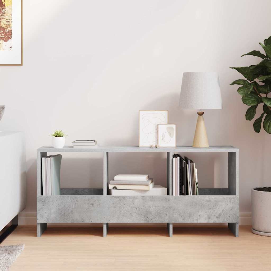 vidaXL Magazine Rack Concrete Grey 102 x 30 x 45 cm 4