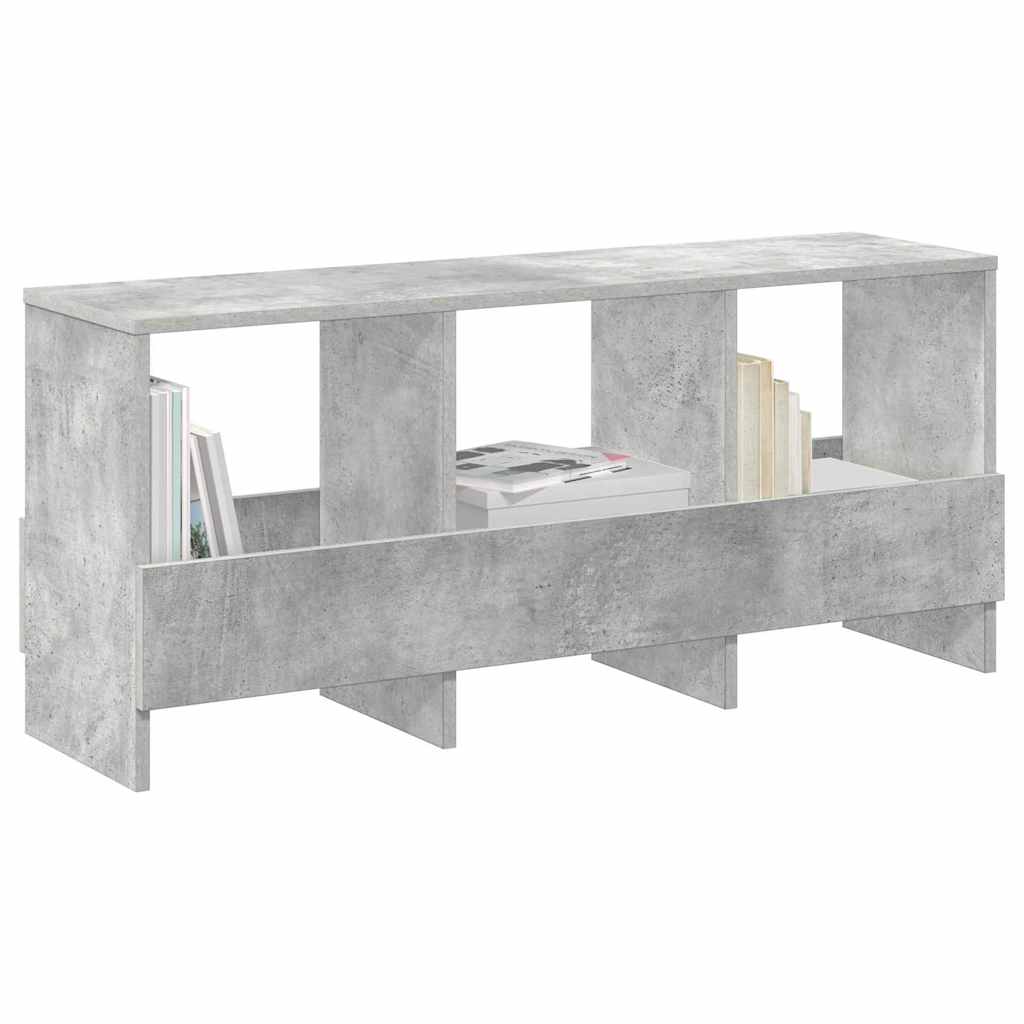 vidaXL Magazine Rack Concrete Grey 102 x 30 x 45 cm 3