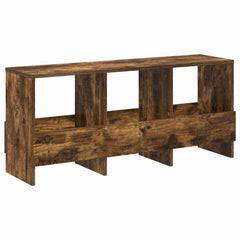 vidaXL Magazine Rack Smoked Oak 102 x 30 x 45 cm 2