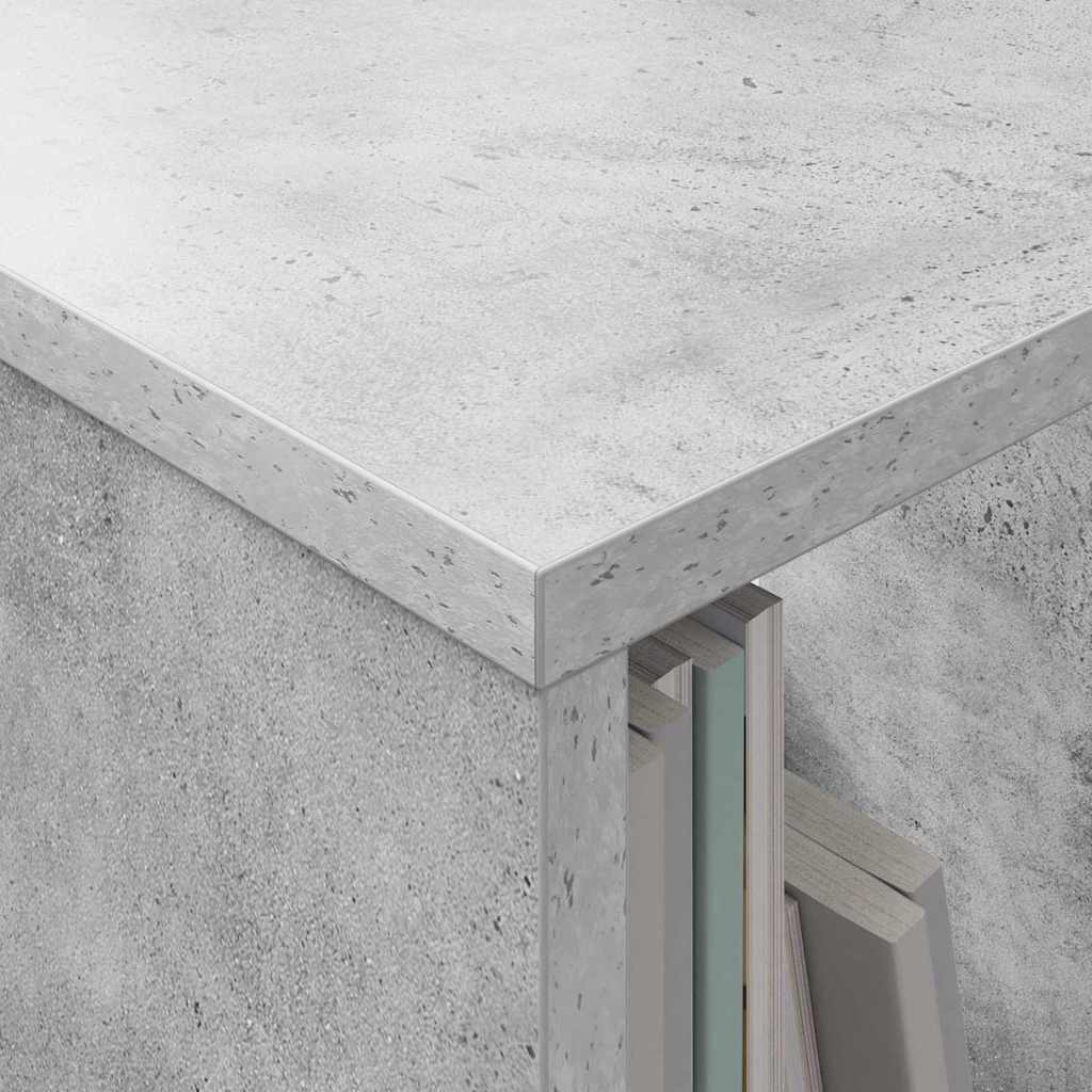 vidaXL Magazine Rack 2 pcs Concrete Grey 35 x 30 x 45 cm 5