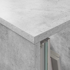 vidaXL Magazine Rack 2 pcs Concrete Grey 35 x 30 x 45 cm 5