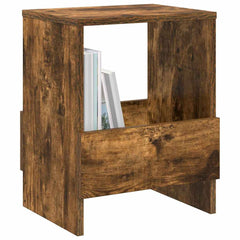 vidaXL Magazine Rack 2 pcs Smoked Oak 35 x 30 x 45 cm 3