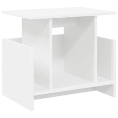 vidaXL TV Stand 50 x 35 x 45 cm White Engineered Wood 2