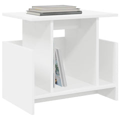 vidaXL TV Stand 50 x 35 x 45 cm White Engineered Wood 3