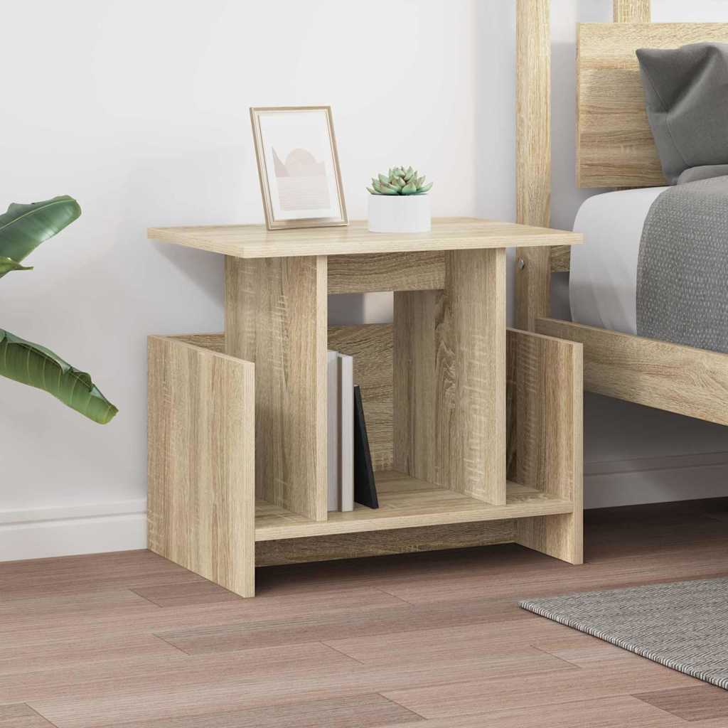 vidaXL TV Stand 2 pcs Sonoma Oak Engineered Wood 5