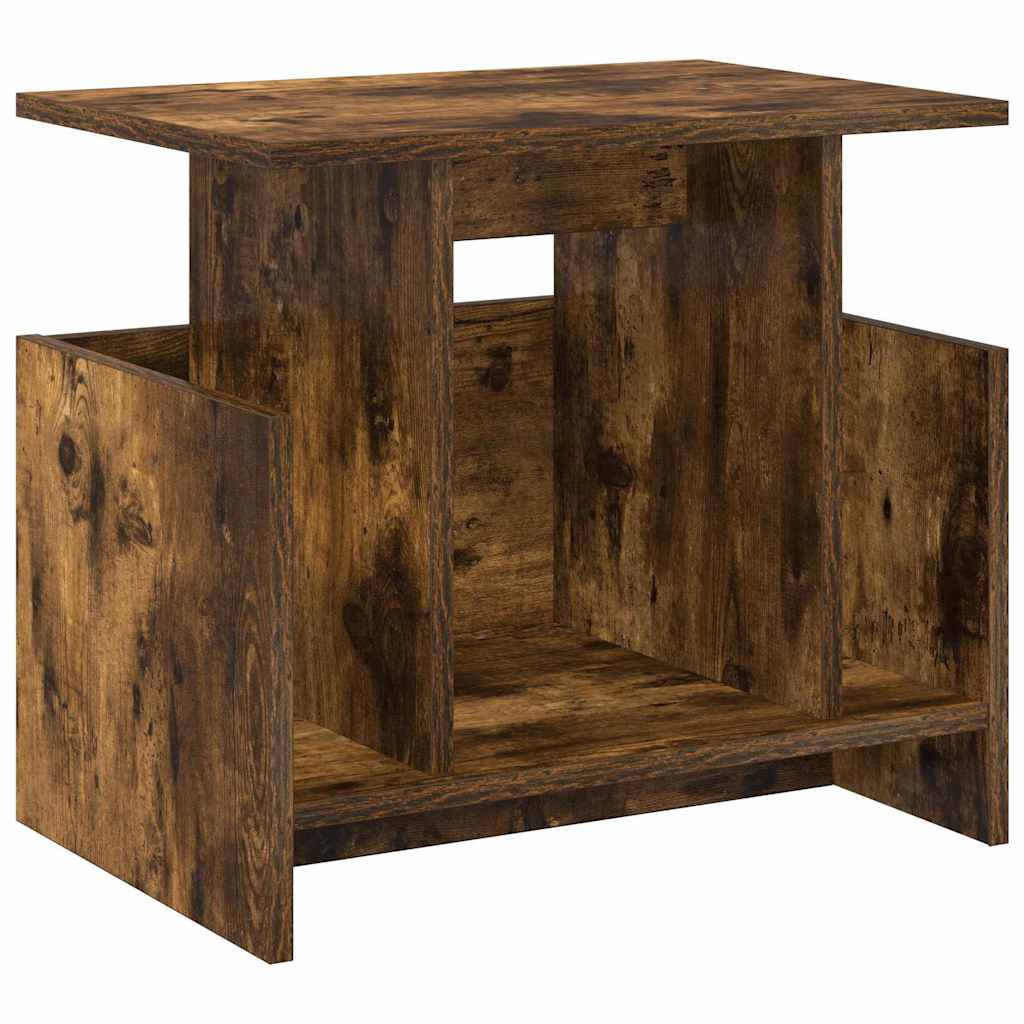 vidaXL TV Stand 2 pcs Smoked Oak Engineered Wood 6