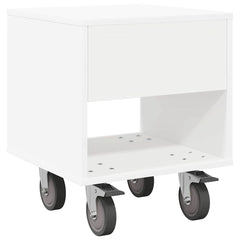 vidaXL Bedside Table White 40.5 x 40 x 48 cm Engineered Wood 2