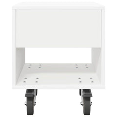 vidaXL Bedside Table White 40.5 x 40 x 48 cm Engineered Wood 6