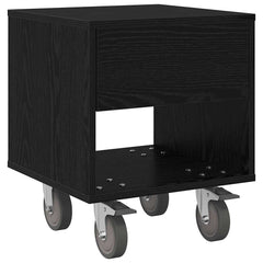 vidaXL Bedside Table Black Oak 40.5 x 40 x 48 cm Engineered Wood 2