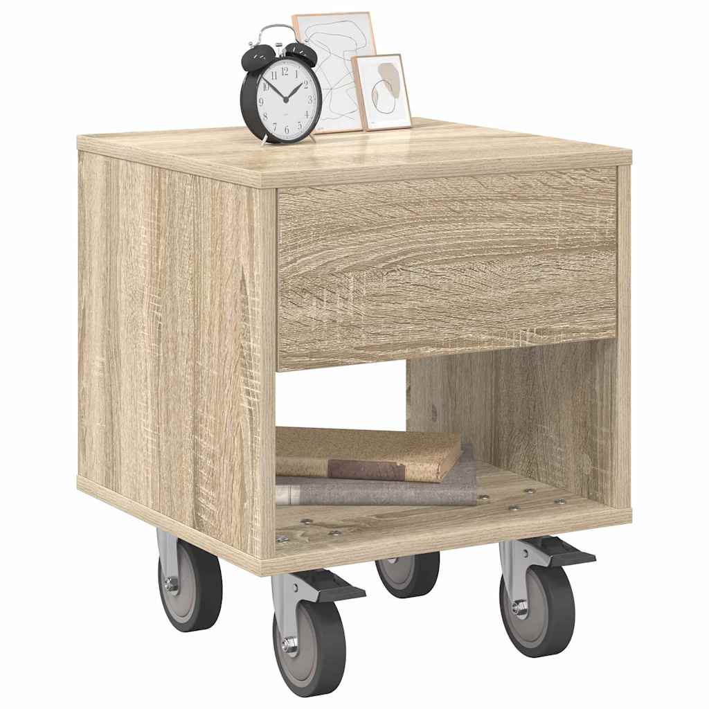 vidaXL Bedside Table 2 pcs Sonoma Oak 40.5 x 40 x 48 cm 3