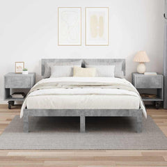 vidaXL Bedside Table 2 pcs Concrete Grey 40.5 x 40 x 48 cm 4