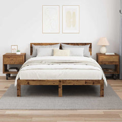 vidaXL Bedside Table 2 pcs Old Wood 40.5 x 40 x 48 cm Engineered Wood 4