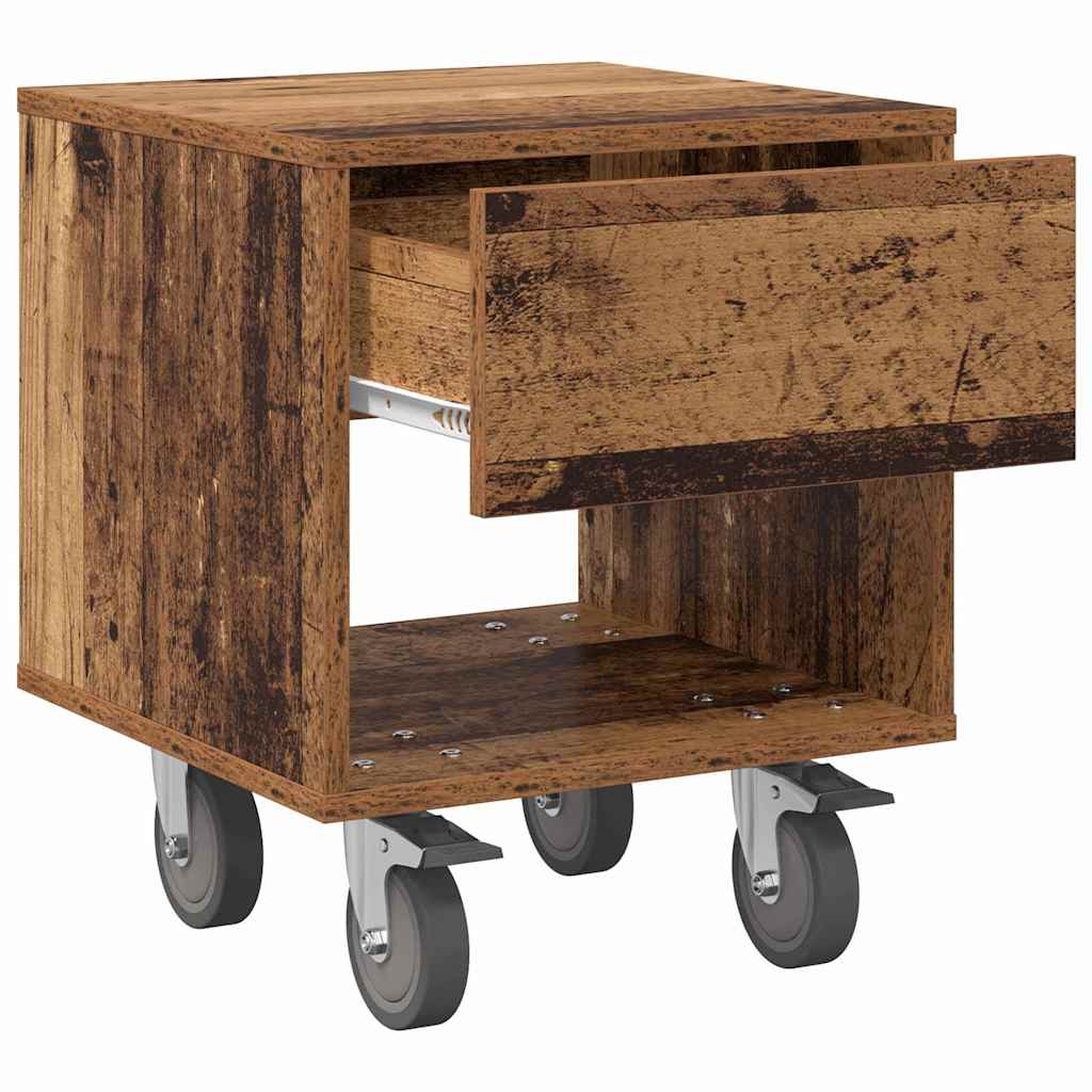 vidaXL Bedside Table 2 pcs Old Wood 40.5 x 40 x 48 cm Engineered Wood 6