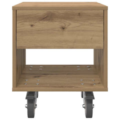vidaXL Bedside Table Artisan Oak 40.5 x 40 x 48 cm Engineered Wood 6