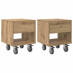 vidaXL Bedside Table 2 pcs Artisan Oak 40.5 x 40 x 48 cm 2