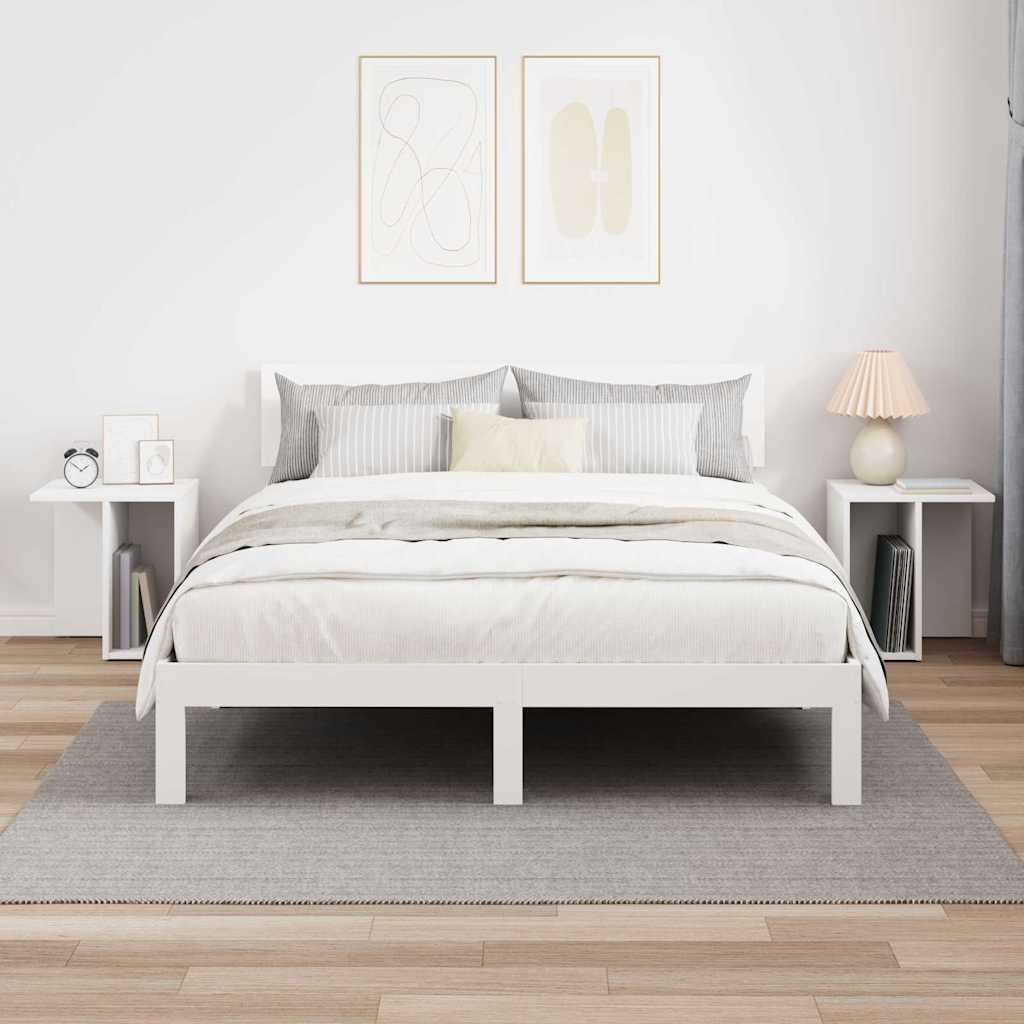 vidaXL End Table 2 pcs White 37 x 32 x 40 cm Engineered Wood 4