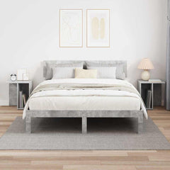 vidaXL End Table 2 pcs Concrete Grey 37 x 32 x 40 cm Engineered Wood 4