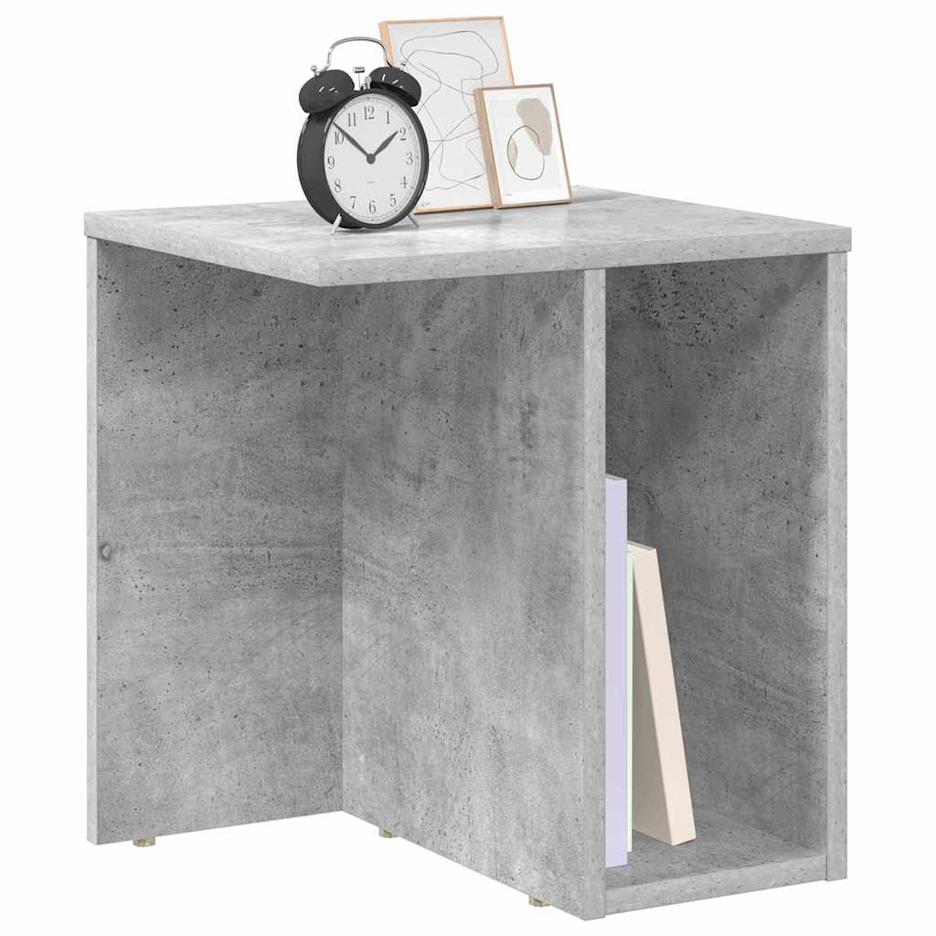 vidaXL End Table 2 pcs Concrete Grey 37 x 32 x 40 cm Engineered Wood 3