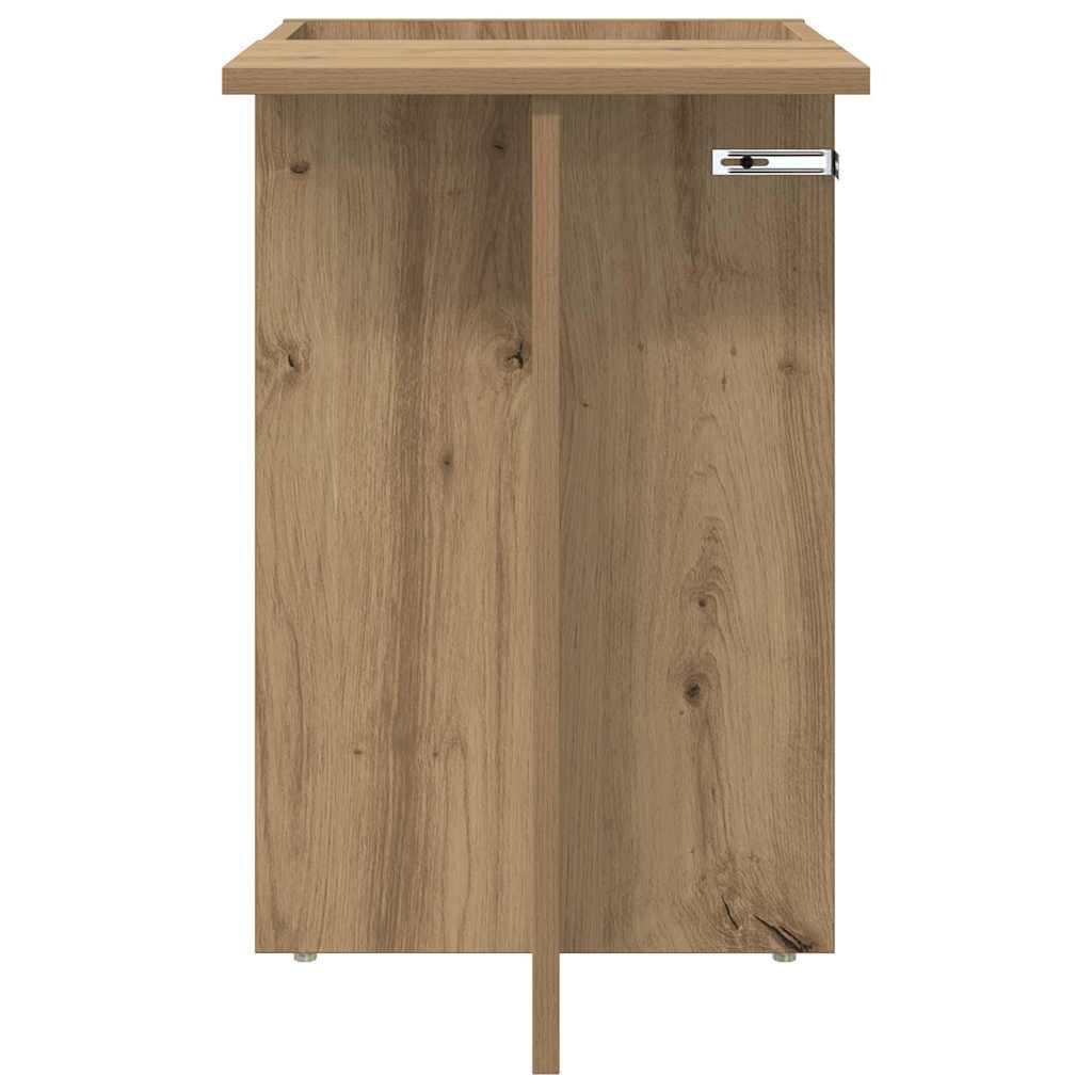 vidaXL End Table Artisan Oak 35 x 40 x 55 cm Engineered Wood 5