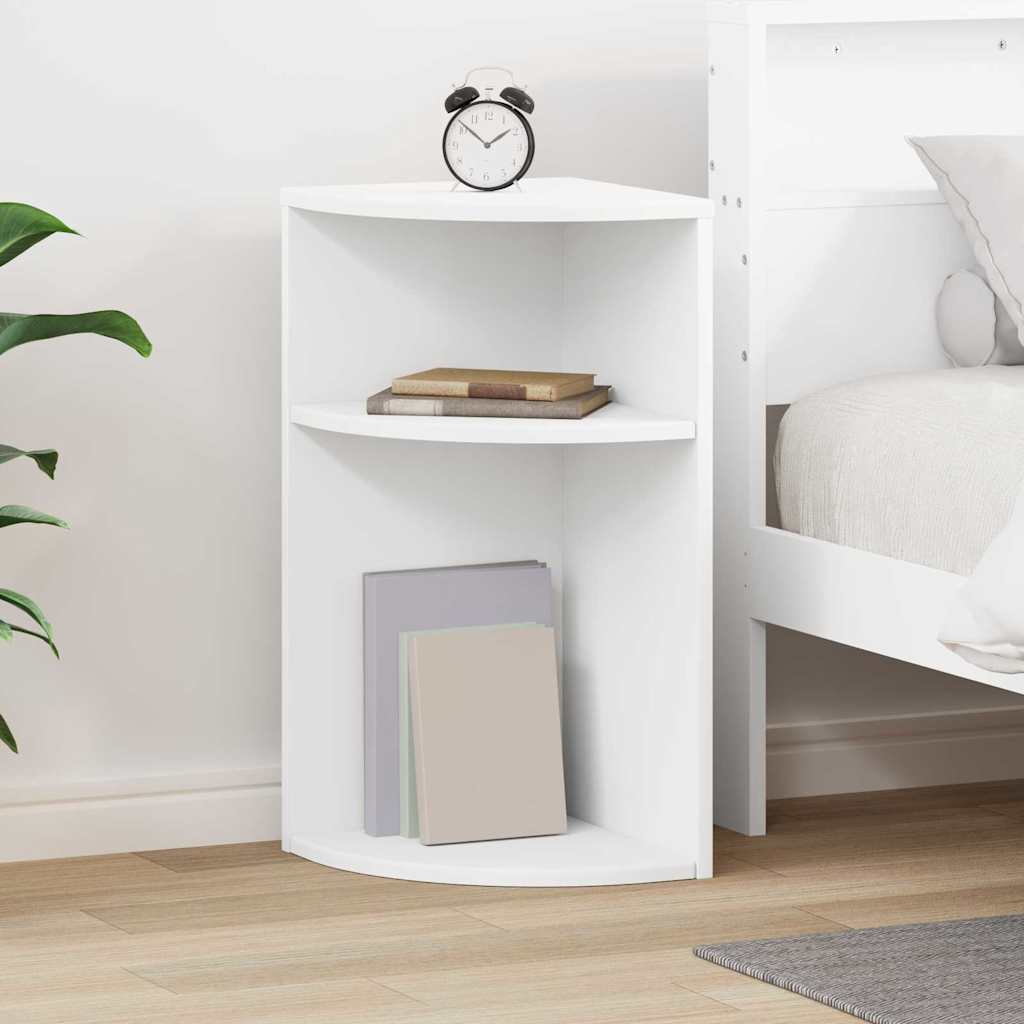 vidaXL End Table White 29.6 x 29.6 x 60 cm Engineered Wood 1