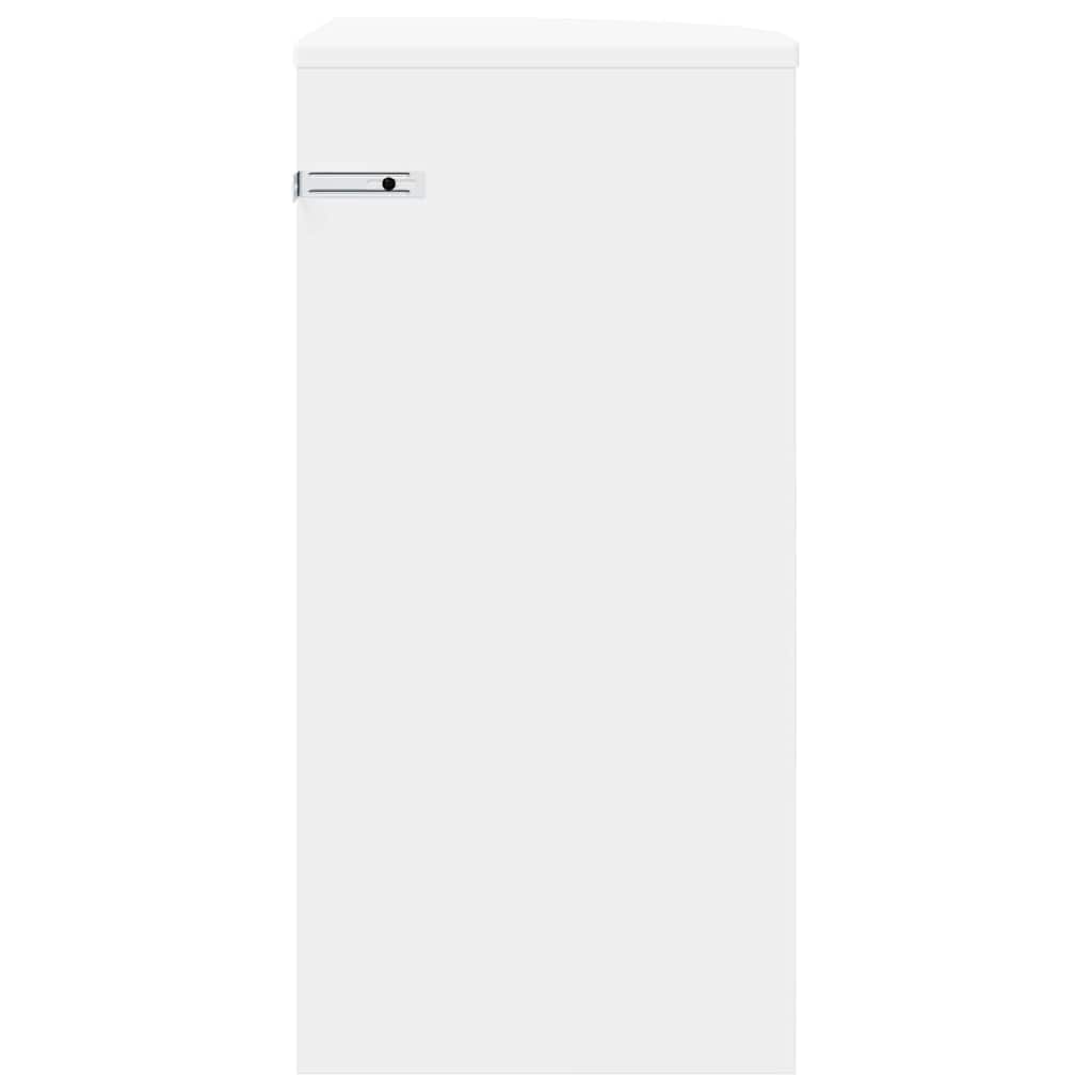 vidaXL End Table White 29.6 x 29.6 x 60 cm Engineered Wood 6