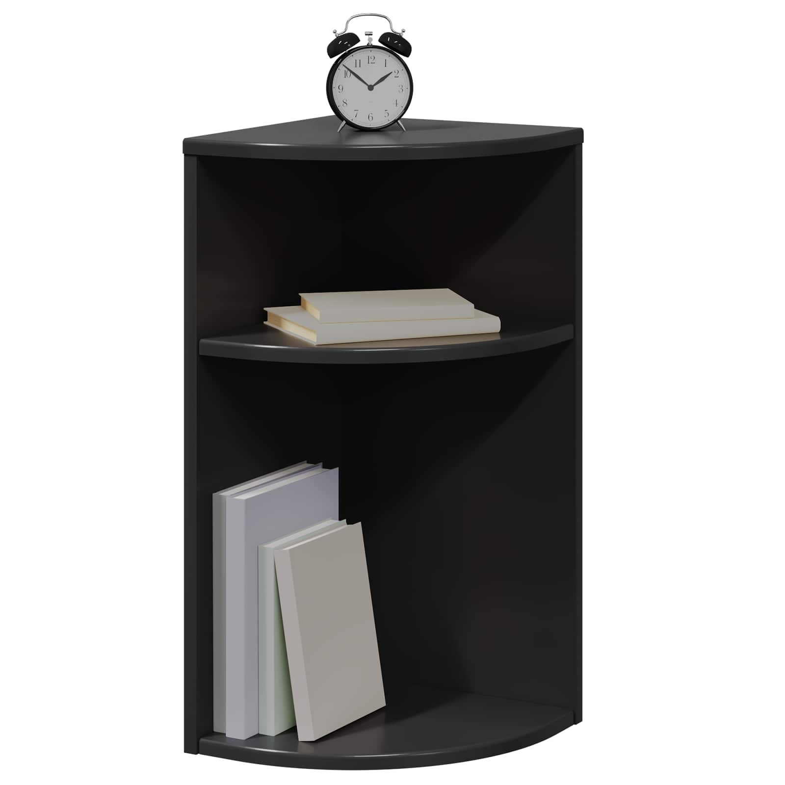vidaXL End Table Black 29.6 x 29.6 x 60 cm Engineered Wood 3