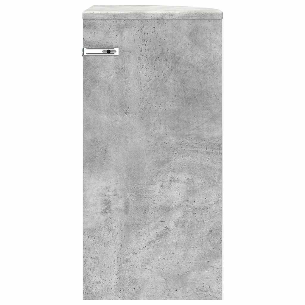 vidaXL End Table Concrete Grey 29.6 x 29.6 x 60 cm Engineered Wood 6
