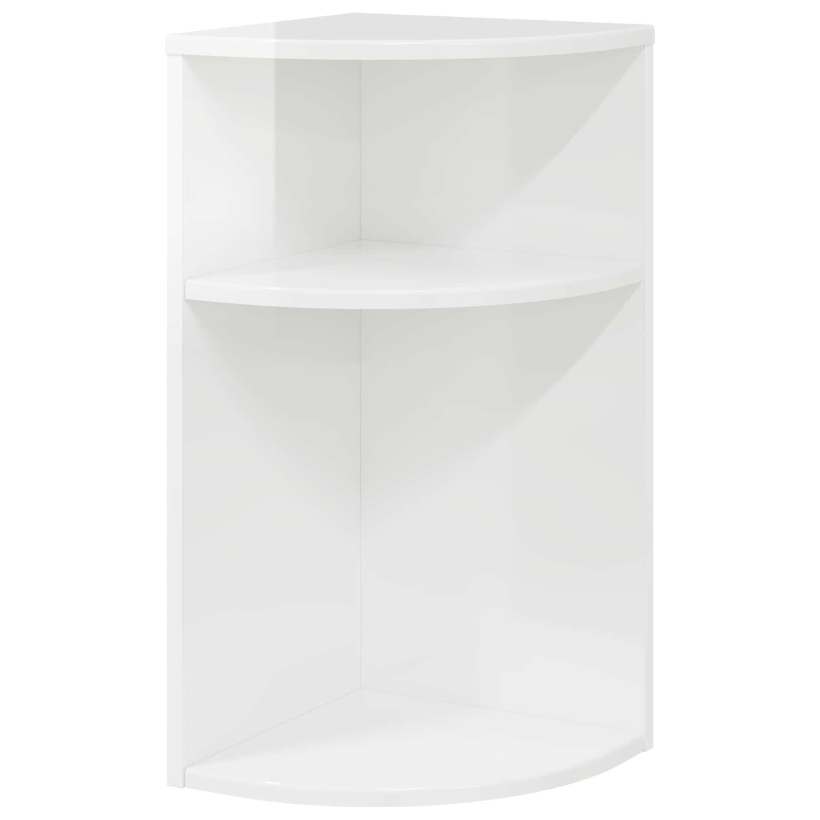 vidaXL End Table High Gloss White 29.6 x 29.6 x 60 cm Engineered Wood 2