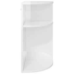 vidaXL End Table High Gloss White 29.6 x 29.6 x 60 cm Engineered Wood 5