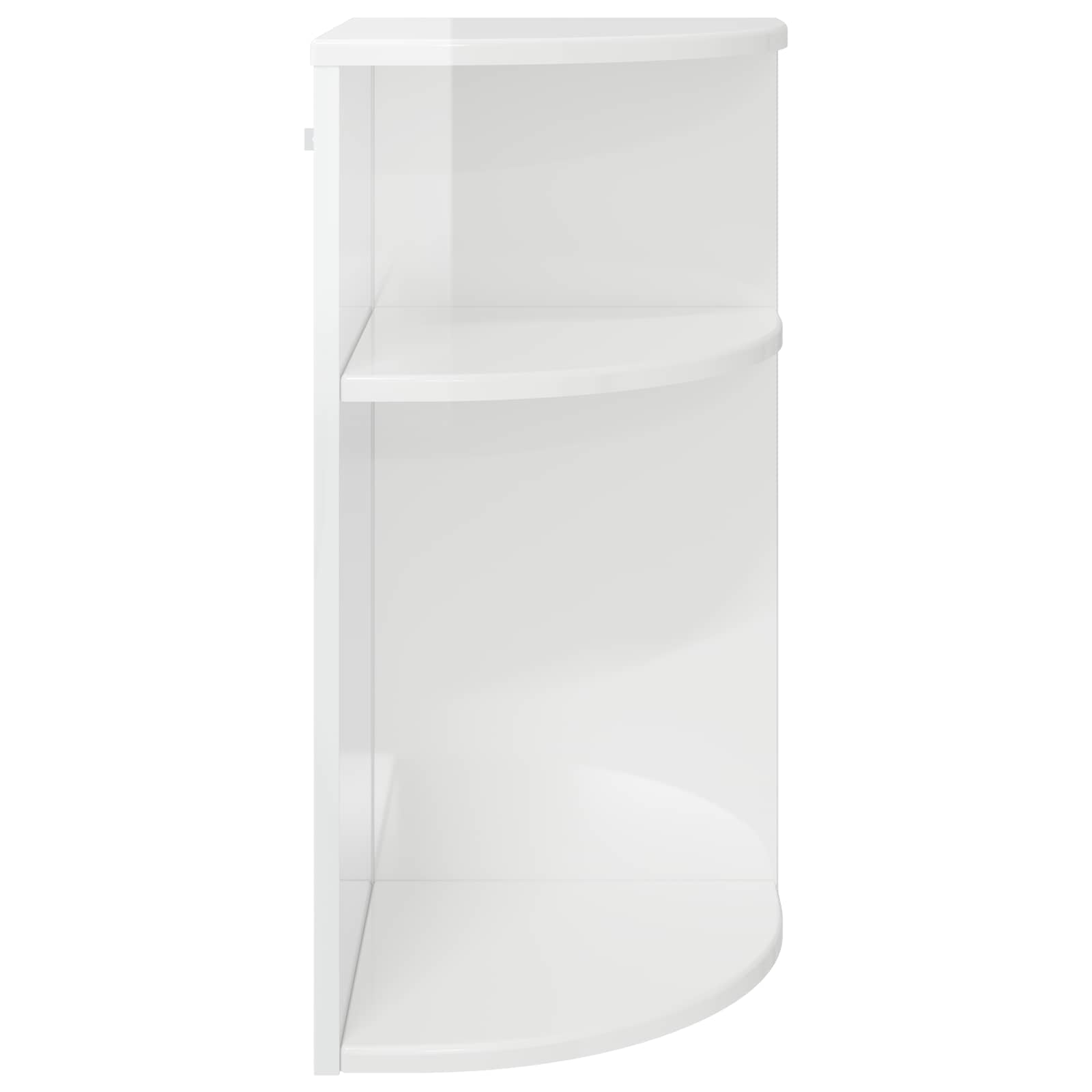 vidaXL End Table High Gloss White 29.6 x 29.6 x 60 cm Engineered Wood 5